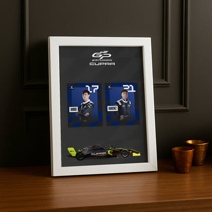 Cadre Photo GP Explorer Ander x Karchez – Monoplace Cupra | Édition Collector