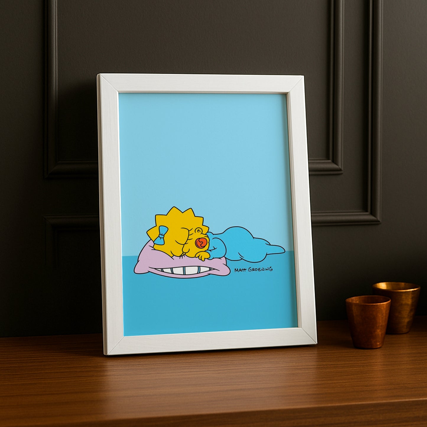 Cadre Photo Les Simpsons - Maggie Simpson Sleeping