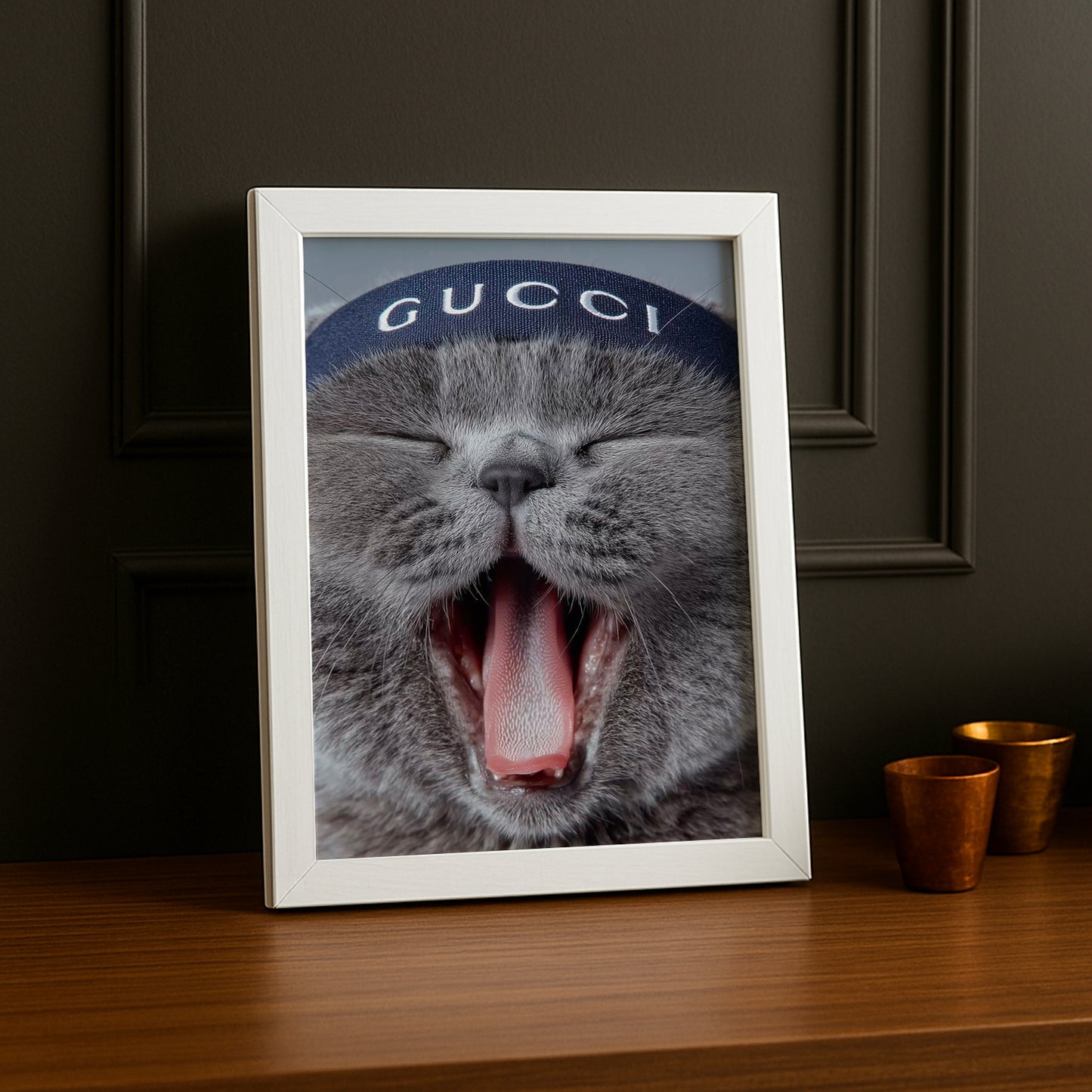 Cadre Photo Gucci - Chat Bandeau