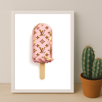 Cadre photo Louis Vuitton Glace dorée