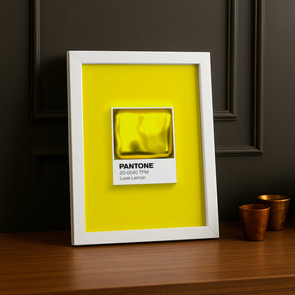 Cadre Photo Pantone Étiquette - Luxe Lemon