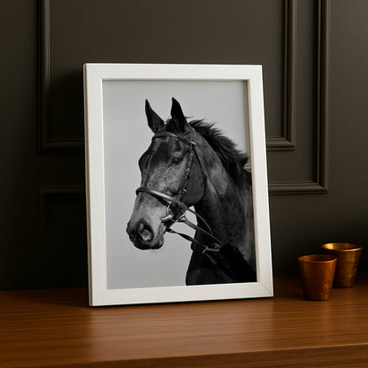 Cadre photo Équitation - Cheval Noir
