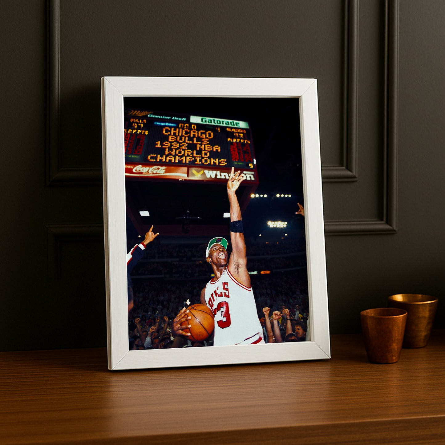 Cadre photo NBA - Michael Jordan World Champions