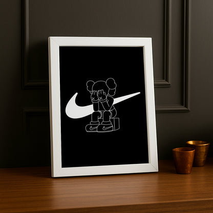 Cadre photo Kaws x Nike