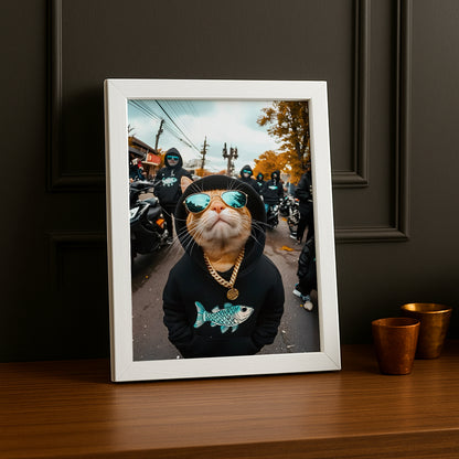 Cadre photo Chat Chill