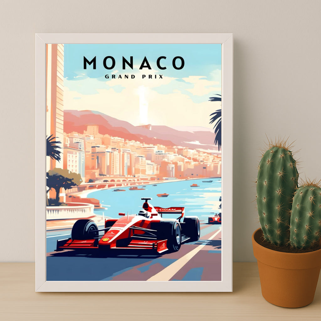 Poster encadrée Formule 1 - Grand Prix de Monaco