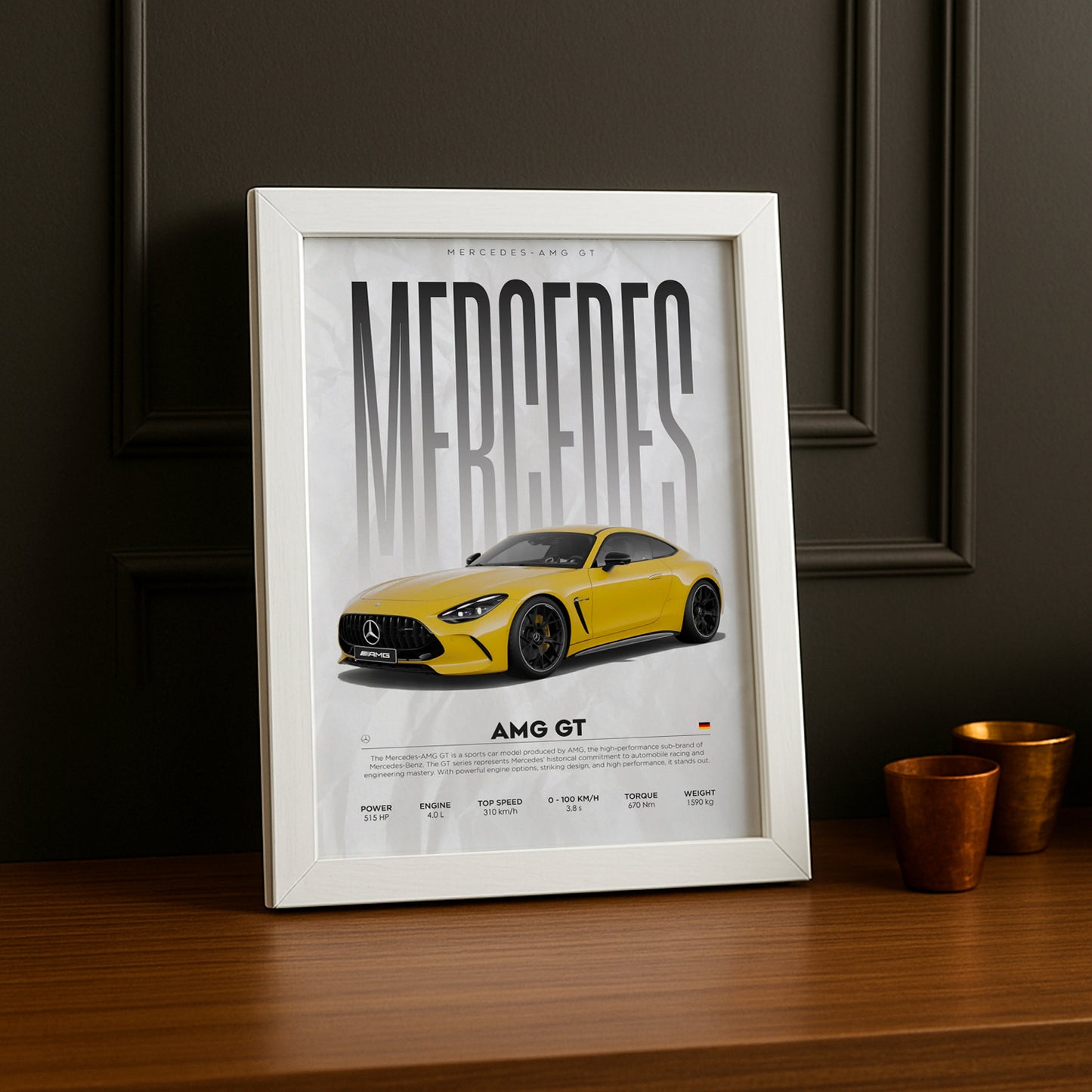 Cadre photo Mercedes AMG GT