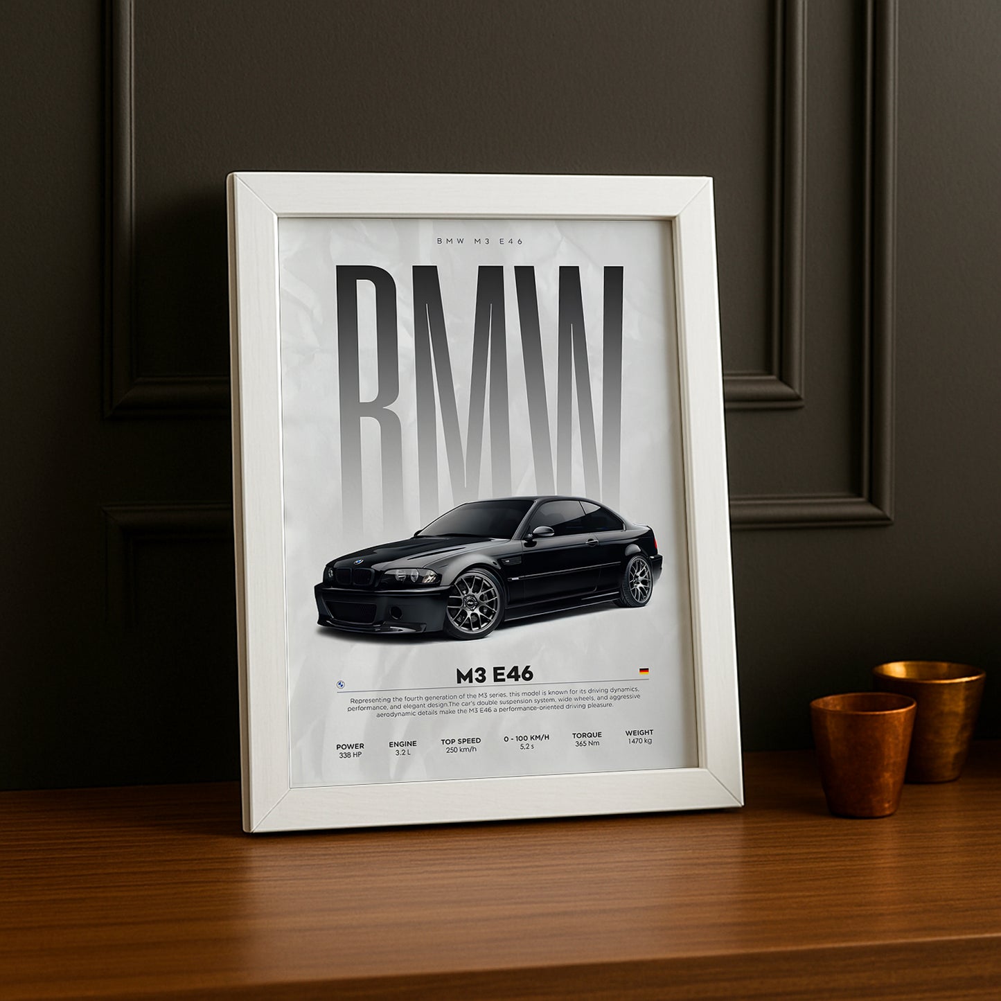 Cadre photo BMW M3 E46