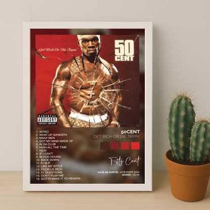Poster 50Cent - Album Get Rich Or Die Trying