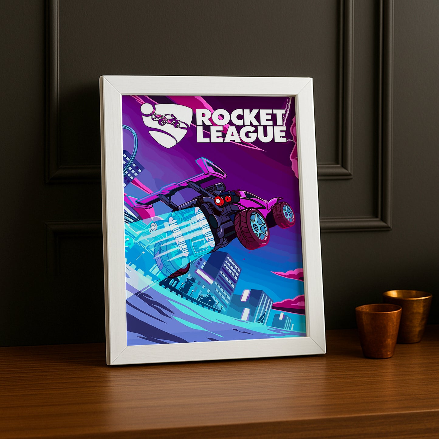 Cadre Photo Rocket League - Voiture violette