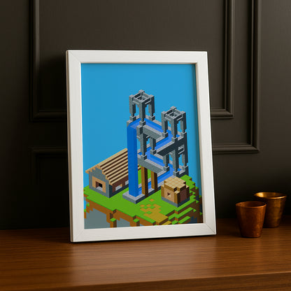 Cadre photo Minecraft - Construction