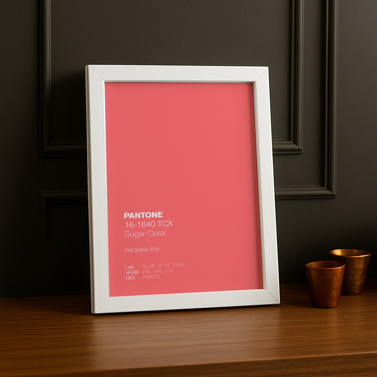 Cadre Photo Pantone - Sugar Coral