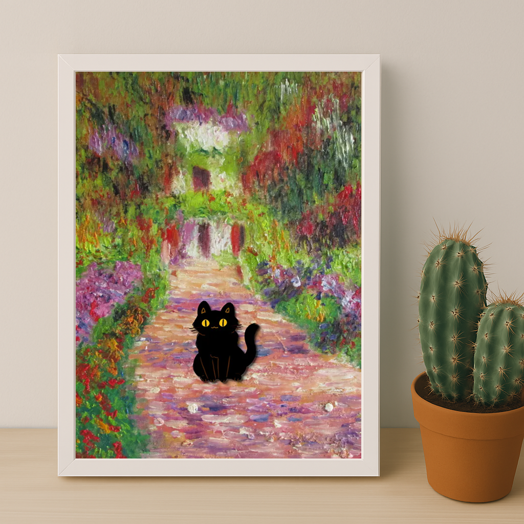 Cadre photo Chat Art Peinture