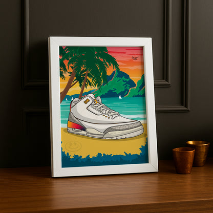 Cadre Photo Nike - Jordan Retro 3 Balvin Medellin