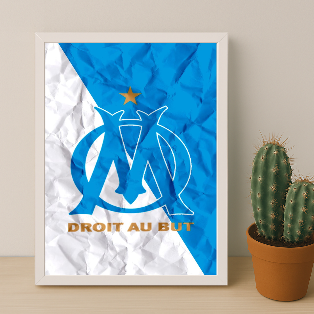 Olympique de Marseille Ecusson - Poster