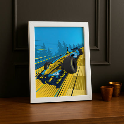 Cadre photo Formule 1 Renault