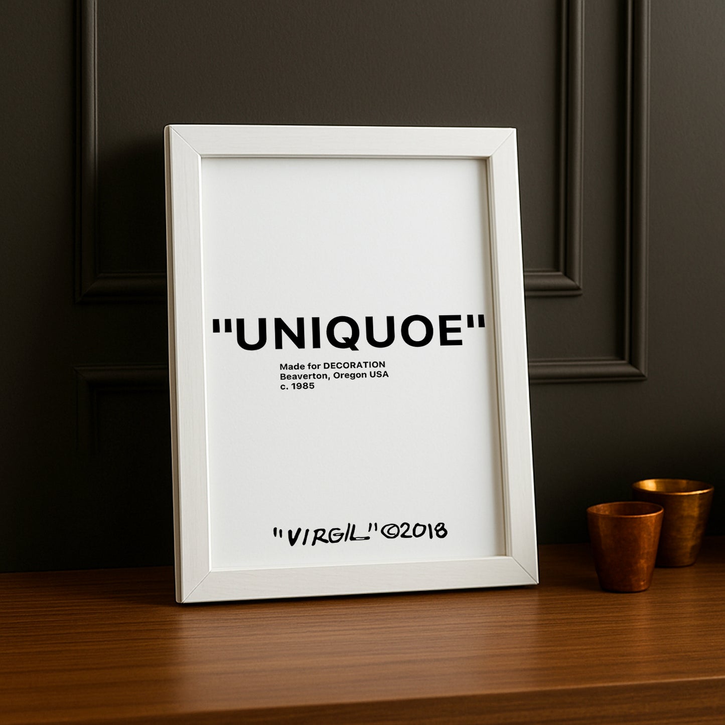 Cadre photo Off-White "Uniqoe"