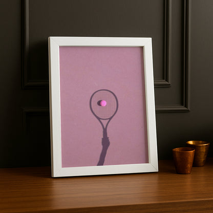 Poster Photo Tennis - Pink