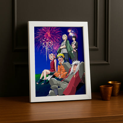 Cadre Photo Naruto - Feu d'artifice