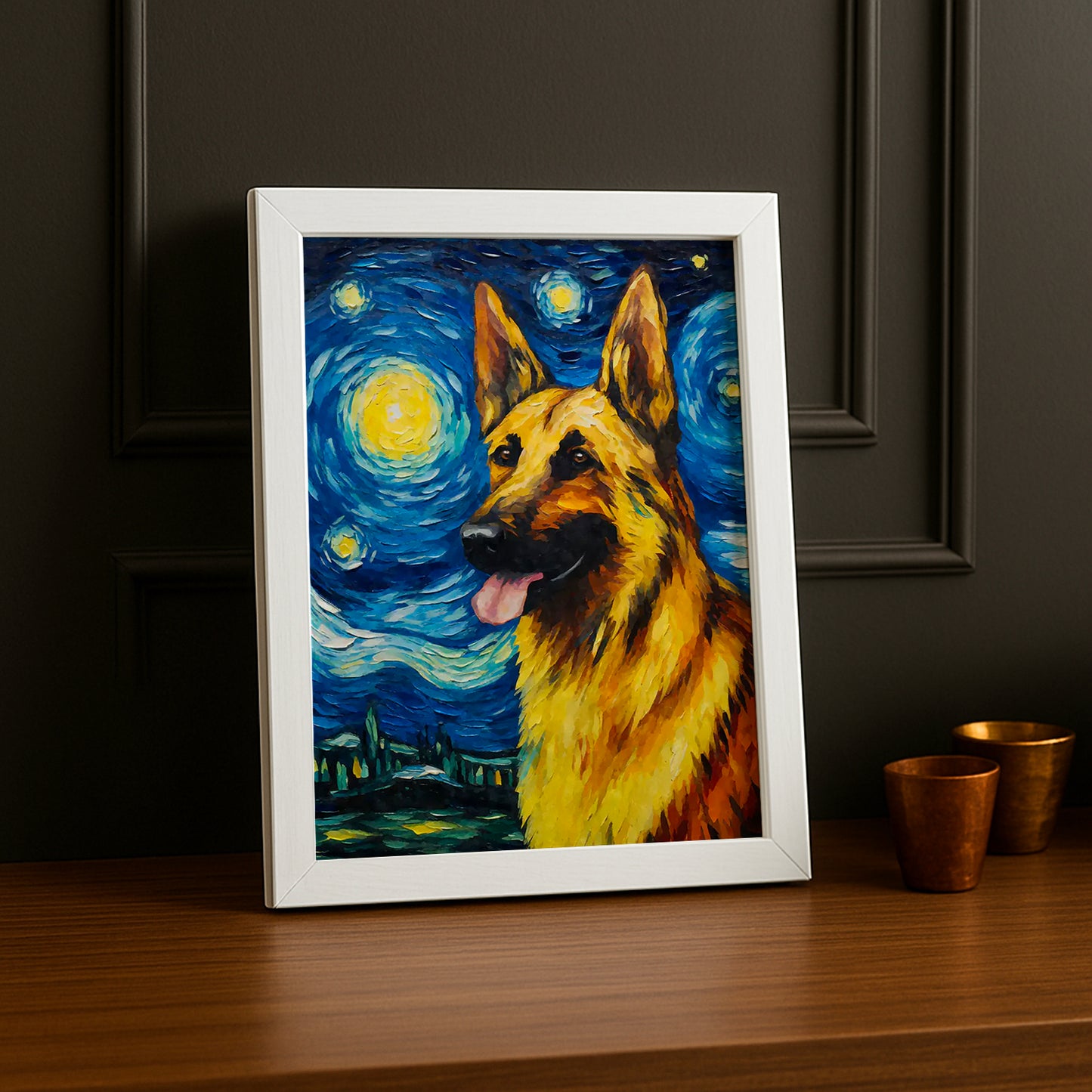 Cadre Photo Chien - Doberman illustration