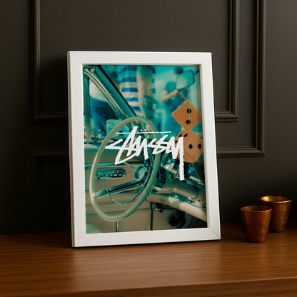 Cadre photo Stüssy voiture