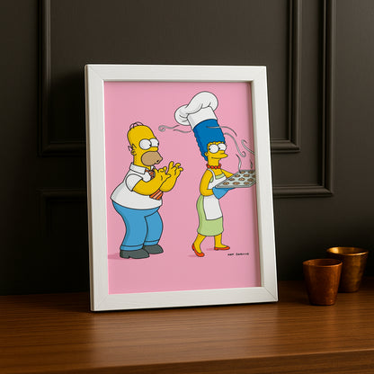 Cadre Photo Les Simpsons - Marge Simpson Cooking