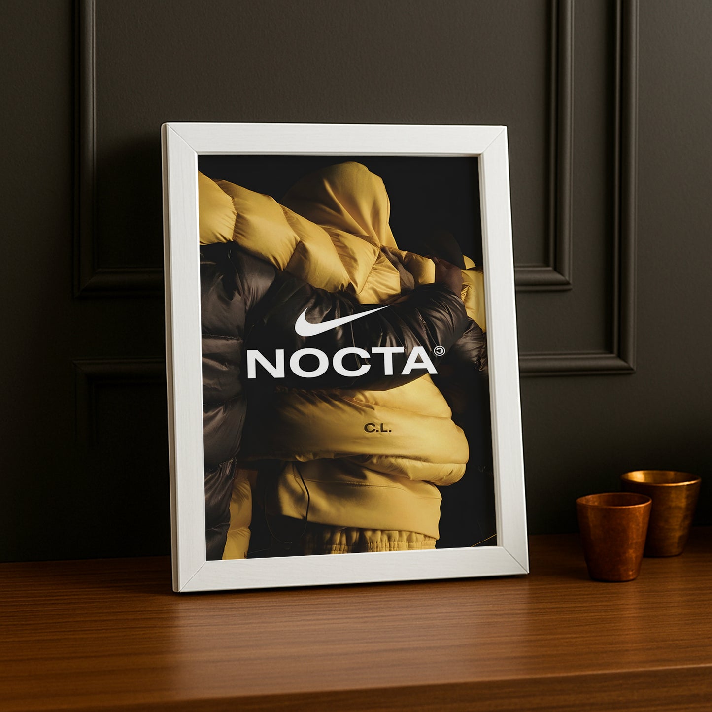 Cadre photo Nocta x Nike jaune