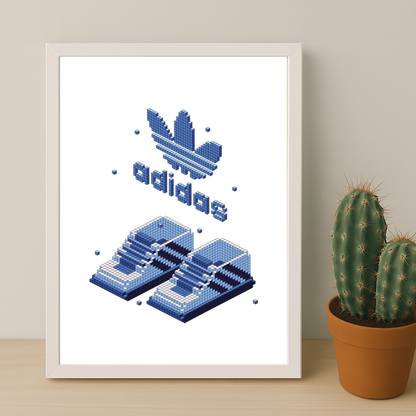 Cadre photo Adidas - Pixel Sneakers