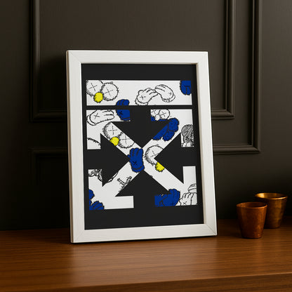 Cadre photo Off-White x Kaws