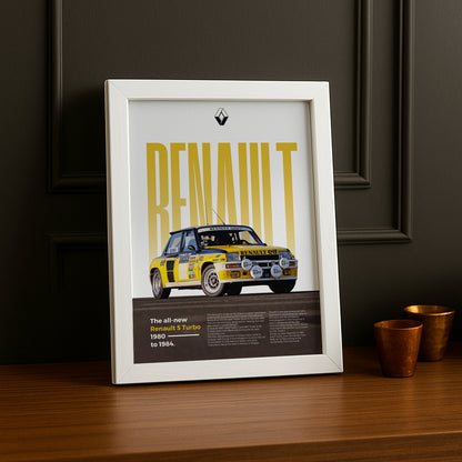 Poster Voitures - Renault 5 Turbo