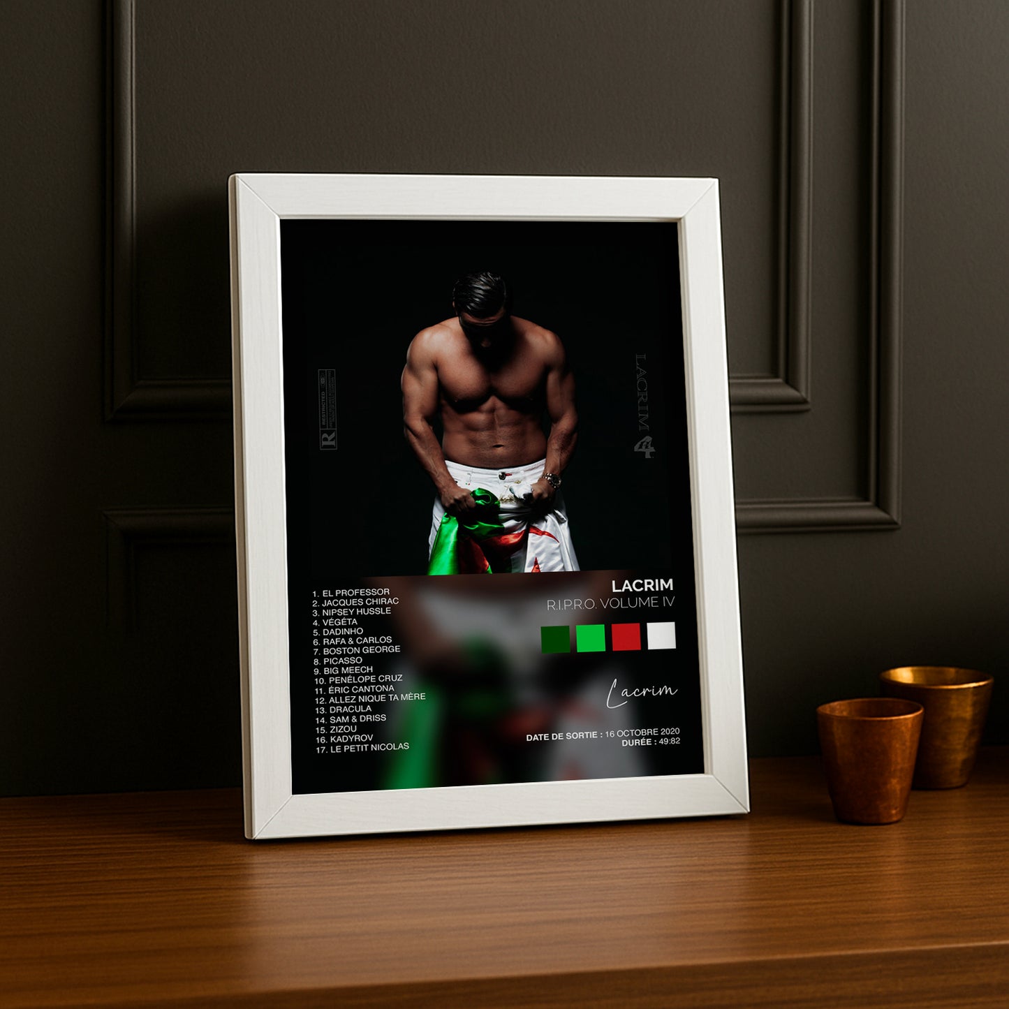 Cadre photo Album Musicaux - Ripro Volume 4 de Lacrim