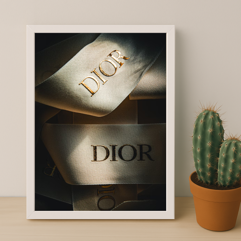 Cadre photo Dior Ruban dorée
