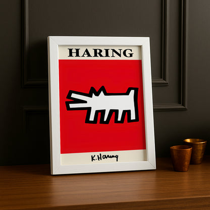 Cadre photo Keith Haring Dog