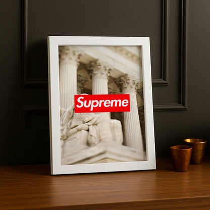 Poster Supreme - Monument Blanc