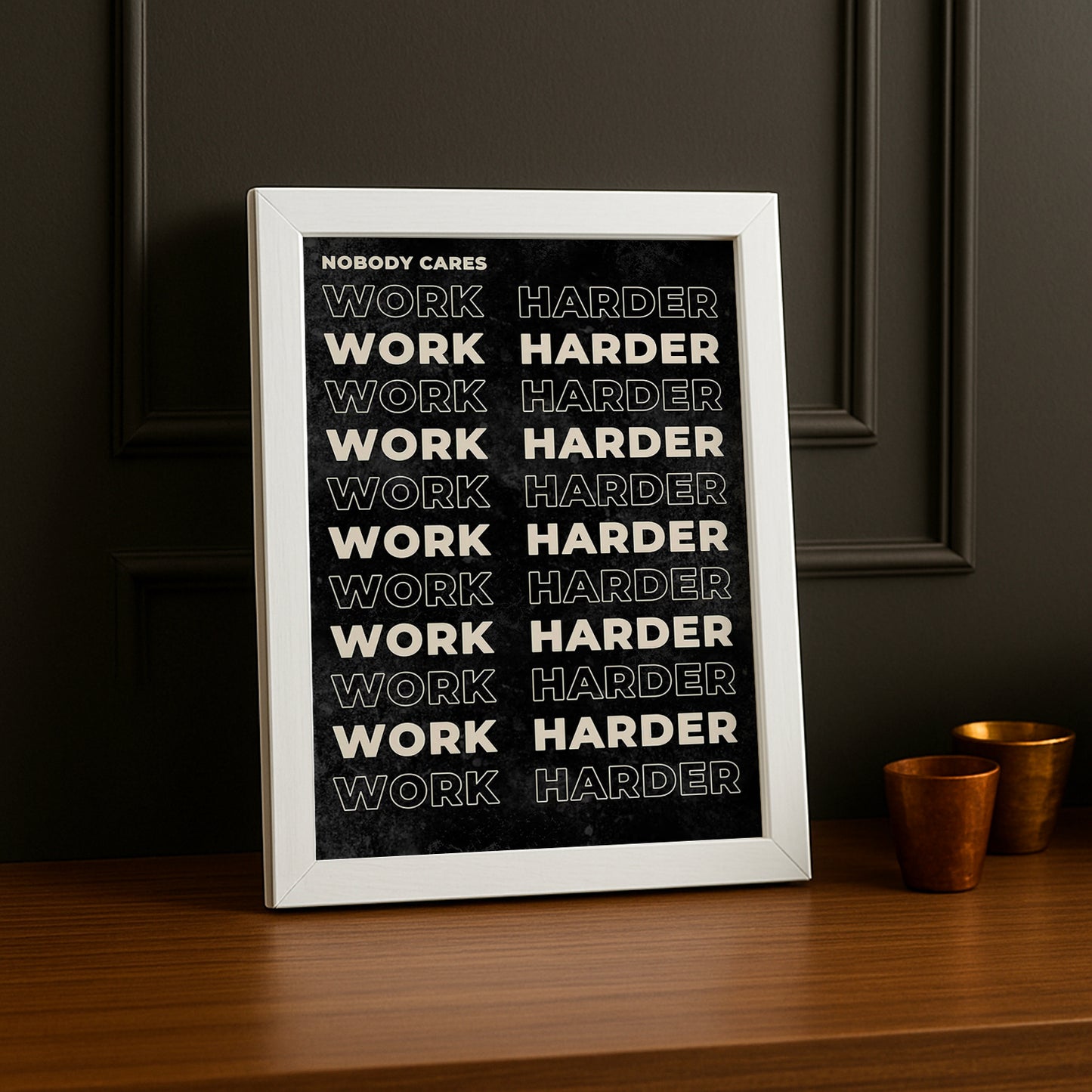 Cadre Photo Motivation - Work Harder