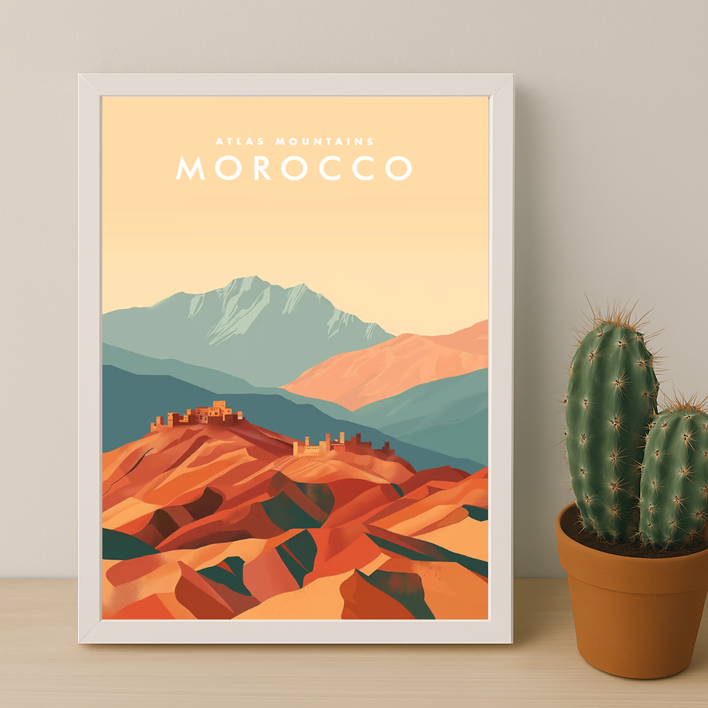 Atlas Mountains Maroc - Poster