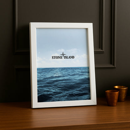 Cadre photo Stone Island vagues