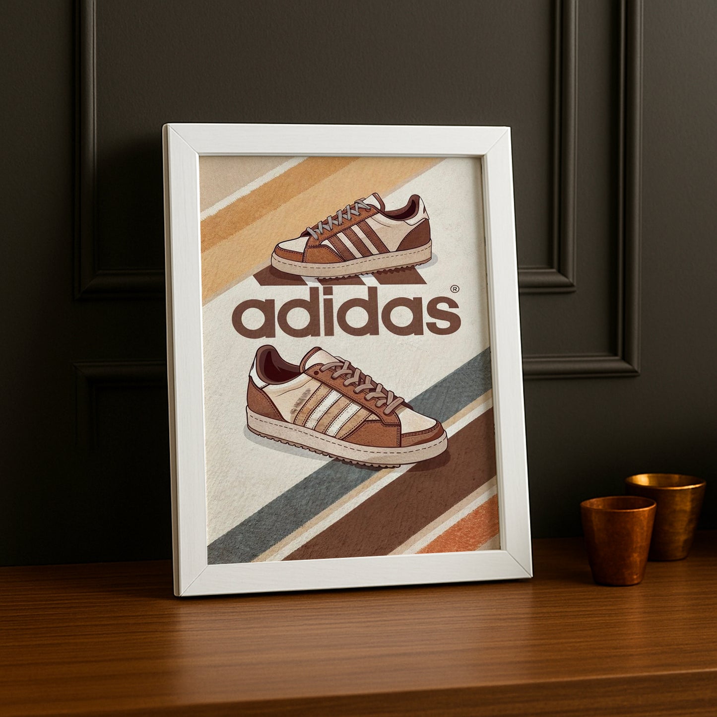 Cadre photo Adidas - Superstar Beige