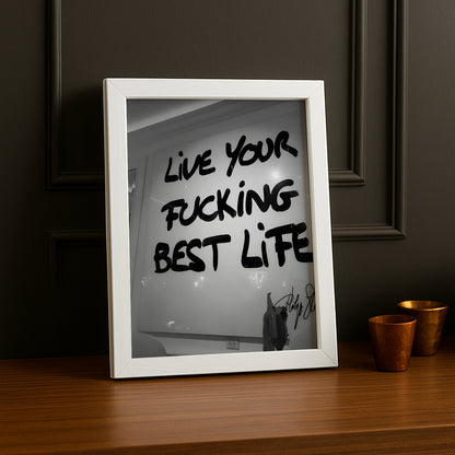 Cadre photo Citation - Live Your Best Life