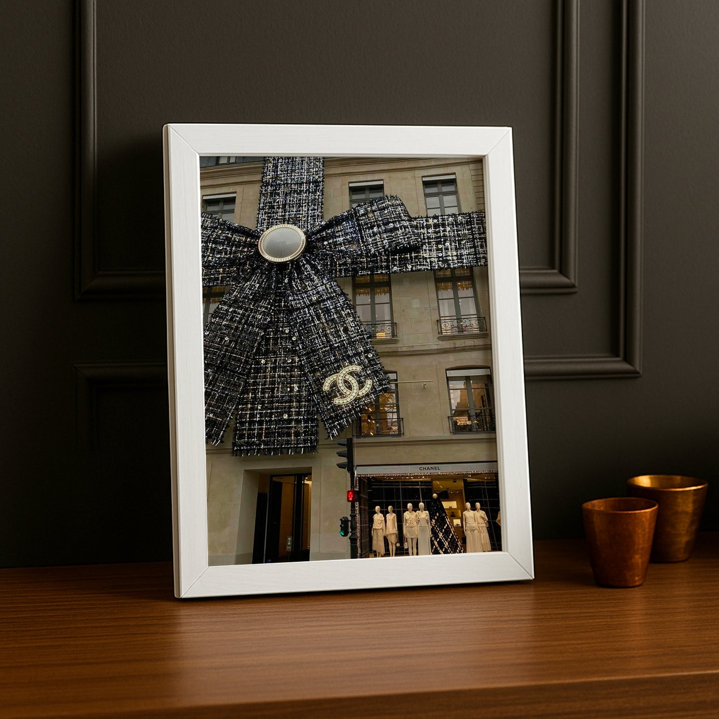 Poster Photo Chanel - Devanture Xmas