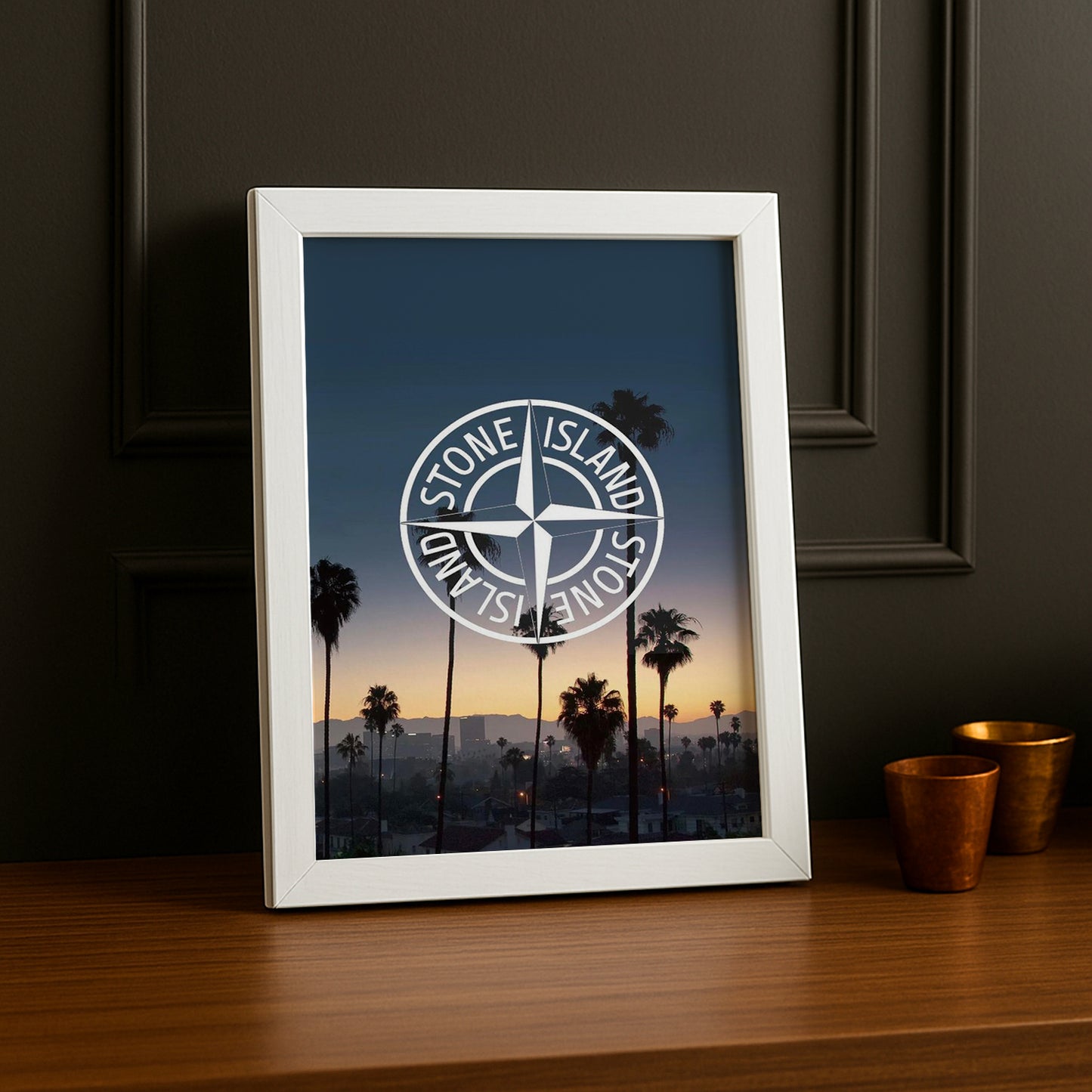 Cadre photo Stone Island paysage