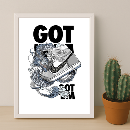 Poster Nike Air Jordan 1 High x Dior Got'Em
