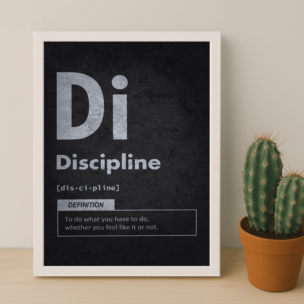 Cadre photo Motivation - Discipline
