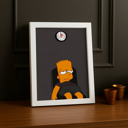 Cadre Photo Les Simpsons - Bart Simpson Fatiguer
