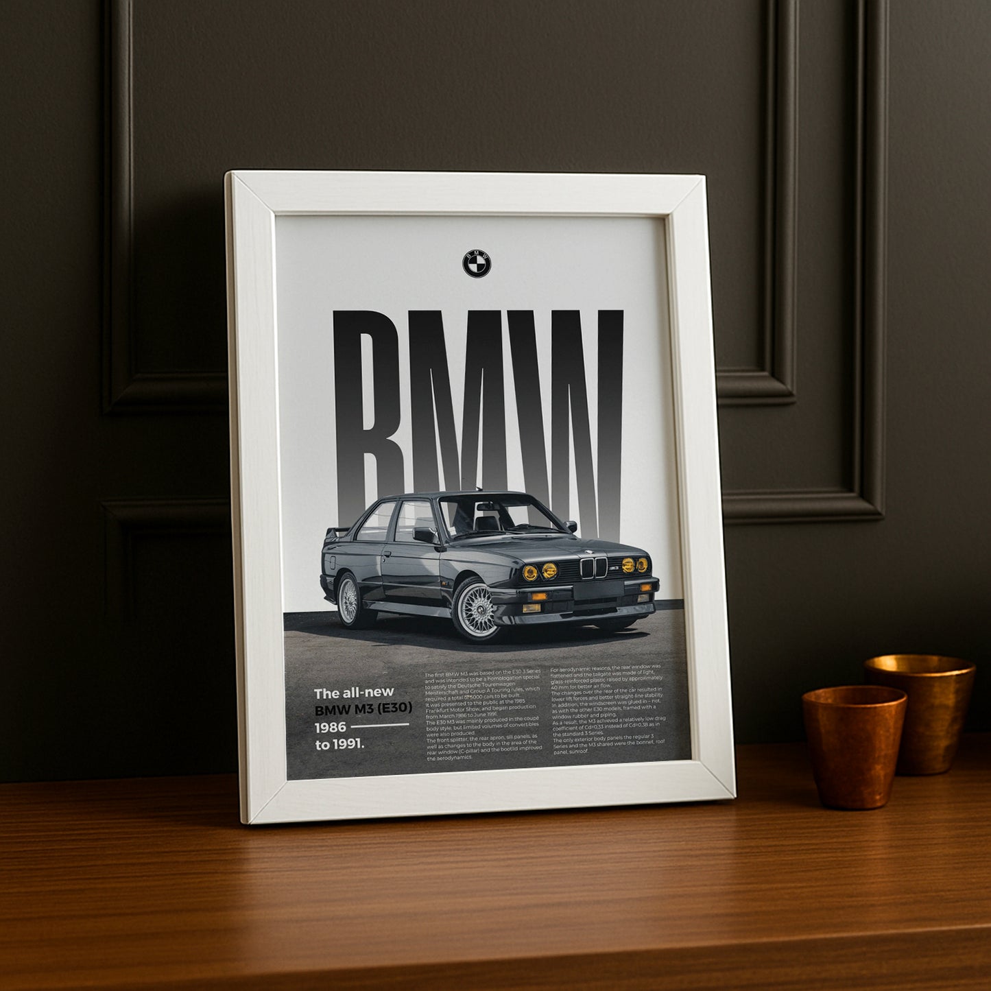 Poster Voitures - BMW M3 E30