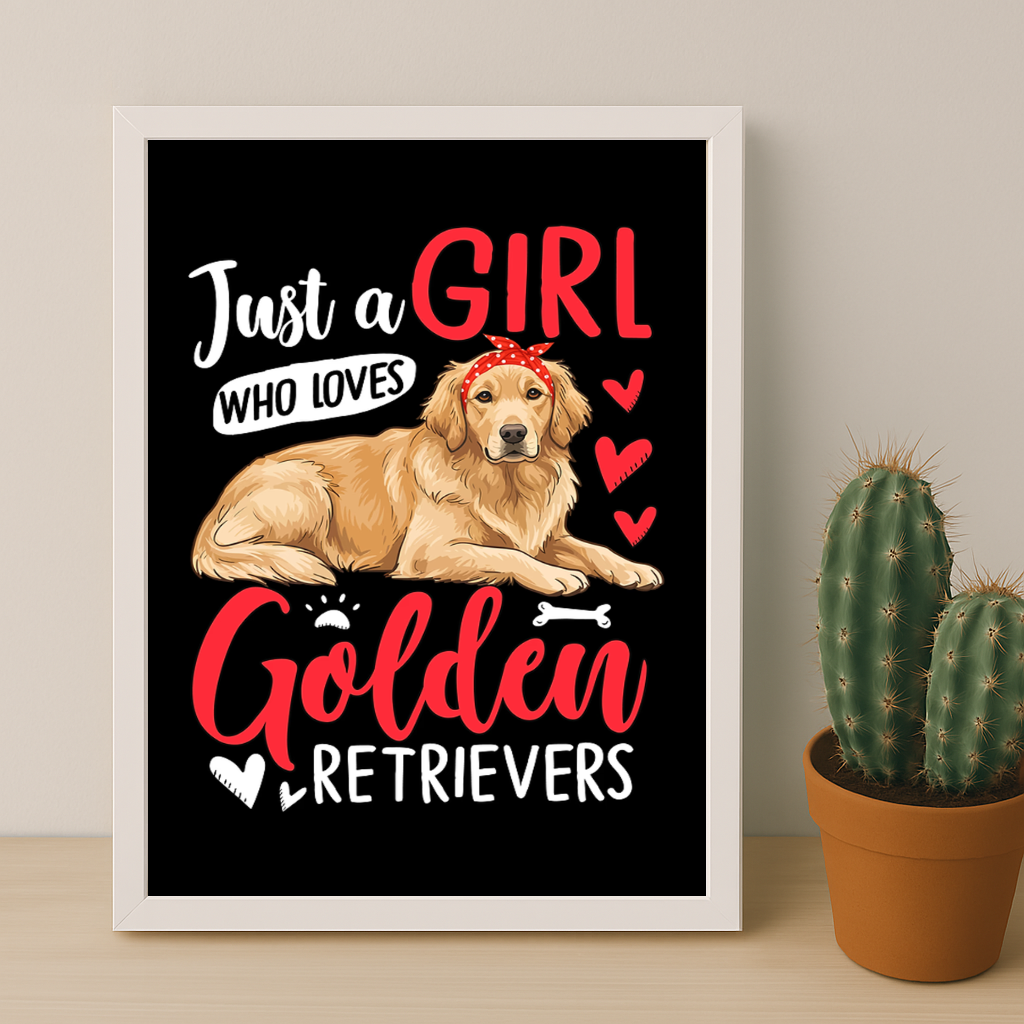 Golden Retrievers - Poster