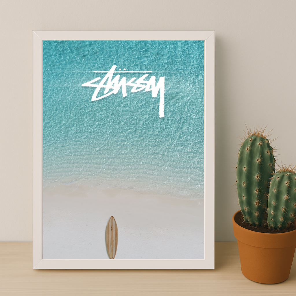 Cadre photo Stüssy - Light Blue Ocean