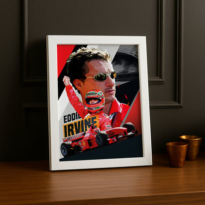 Cadre photo Eddie Irvine Formule 1