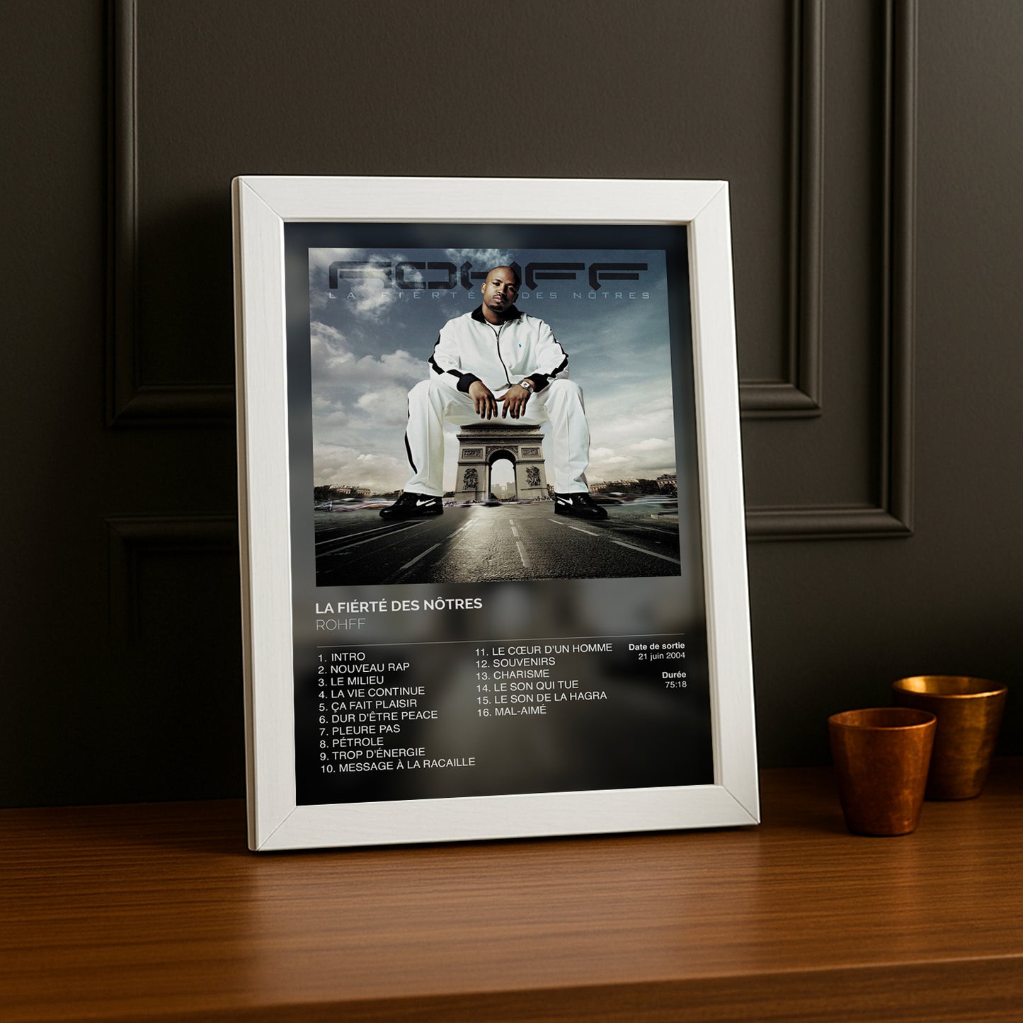 Cadre photo Album La fierté des nôtres Rohff