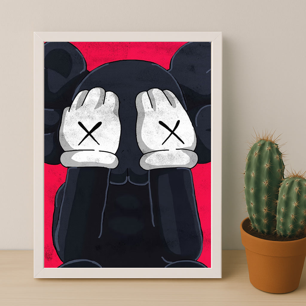 Cadre photo Kaws - Cache-Yeux